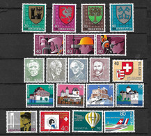 Suisse N°1060 à  1075     Neufs * * /* B/TB   Voir Scans     - Unused Stamps