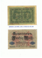 GERMANY-50 MARK-1914 , P # 49Bb, GOOD . - 50 Mark