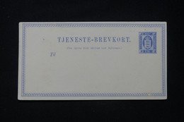 NORVEGE - Entier Postal Type Blason Avec 3 Lions De 2SK , Non Circulé - L 89914 - Entiers Postaux