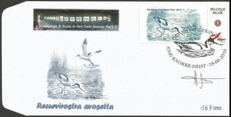 DUOSTAMP/MYSTAMP** - FDC Signé /getekend -  Avocette élégante / Kluut / Avocet / Recurvirostra Avosetta - Zwin - BUZIN - 2011-2014