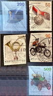 HUNGARY 2017-2018 Postal History - Postal Stories 5 Self-adhesive Postally Used Stamps MICHEL # 5897-98,5968,5970-71 - Used Stamps