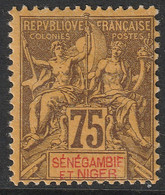 FRANCE COLONIE SENEGAMBIE ET NIGER N°12 NEUF * MH - Unused Stamps