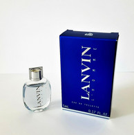 Miniatures De Parfum  LANVIN L'HOMME   De LANVIN  EDT   5 Ml  + BOITE - Miniatures Men's Fragrances (in Box)