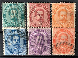 ITALY / ITALIA 1879 - Canceled - Sc# 45, 46, 47, 48, 50, 51 - Gebraucht