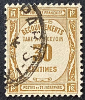 FRAYX046U1 - Timbres Taxe - Recouvrements Valeurs Impayées - 30 C Used Stamp 1908-1925 - France YT YX 046 - Stamps