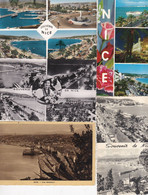 Lot De 40 Cartes Postales Sur NICE Vues Générales, Promenade Des Anglais, Le Port, Le Suquet, Le Gallus,  Voir Les Scans - Sets And Collections