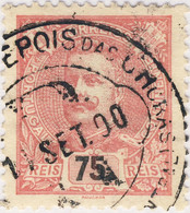 PORTUGAL 1900 " RECEBIDA DEPOIS DAS 6 HORAS  R  LISBOA (CENTRAL) " /Yv.135-Mi.131A - Gebraucht