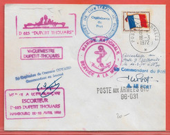 AFARS ET ISSAS LETTRE EN FRANCHISE DE 1972 DE DJIBOUTI - Storia Postale