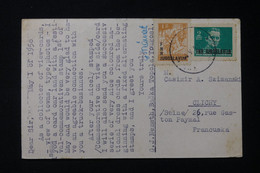 YOUGOSLAVIE - Affranchissement Surchargés De Bačka Topola  Sur Carte Postale ( Tito )  Pour La France En 1950 - L 89966 - Covers & Documents