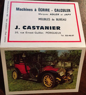 Calendrier 1968: Publicité J.Castanier 24 Périgueux Dordogne " Machines à écrire-calculer,Adler-Japy, Meubles Bureau - Klein Formaat: 1961-70