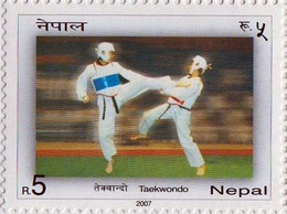 TAEKWONDO Rupees-5 STAMP 2007 NEPAL Mint/MNH - Zonder Classificatie