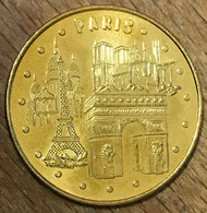 75001 PARIS 4 MONUMENTS MDP 2010 MÉDAILLE TOURISTIQUE MONNAIE DE PARIS JETON TOURISTIQUE MEDALS COINS TOKENS - 2010