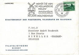 Enveloppe De Sttatsbedrij Der Posterijen, Telegrafie En Telefonie Vers Nivelles - Other & Unclassified
