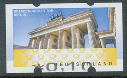 BUNDESREPUBLIK Automatenmarke Brandenburger Tor € 0,10 Postfr. ABART: Fehldruck Des Wertes - Machine Labels [ATM]