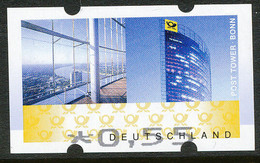 BUNDESREPUBLIK Automatenmarke Post Tower Bonn € 0,55 Postfr. ABART: Fehldruck Des Wertes - Machine Labels [ATM]