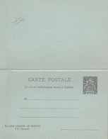 GUYANE ENTIER POSTAL/GANZSACHE/POSTAL STATIONARY CARTE AVEC REPONSE - Cartas & Documentos