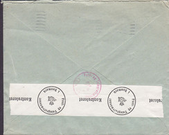 Denmark DAFAMETA, KØBENHAVN 1941 Cover Brief P & T KONTROLERET Censor Zensur Label Karavelle Stamp - Errors, Freaks & Oddities (EFO)