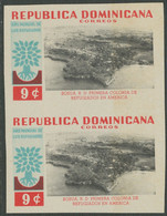 DOMINIKANISCHE REPUBLIK 1960 Weltflüchtlingsjahr 9 C. Und 13 C. U/M IMPERFORATED - Dominikanische Rep.