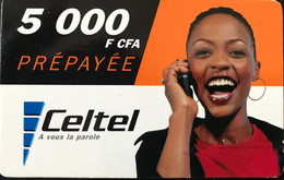 CONGO  -  Prepaid  - Celtel  -  Woman  -  5 000 CFA - Congo