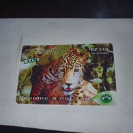 Belize-(BZ-BLT-PRE-0020)-(6)-JAGUAR-(bz$10)-(1618079548)-used Card+1card Prepiad/gift Free - Belize