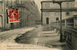 Paris * 7ème * La Rue De Lille Envahie Par L'eau Sortant De La Gare D'orsay * Inondé Inondations 28 Janvier 1910 - Paris (07)