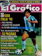 154525 ARGENTINA REVISTA EL GRAFICO GUIA MUNDIAL ITALIA 1990 DIEGO MARADONA NO POSTAL POSTCARD - [2] 1981-1990