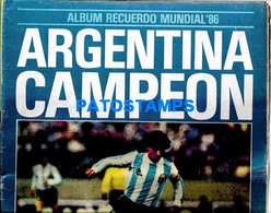 154527 ARGENTINA SPORTS SOCCER FUTBOL MUNDIAL 1986 MARADONA ALBUM NO POSTAL POSTCARD - [2] 1981-1990