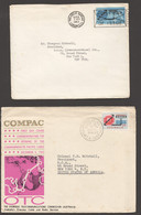 1963  Commonwealth Pacific Cable - Matched Pair OZ  (Oversas Telecommunications Commission )and GB  FDCs - Premiers Jours (FDC)