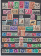 64 TIMBRES INDE OBLITERES DE 1949 à 1965     Cote : 21,45 € - Used Stamps