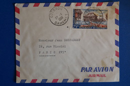 L15 DAHOMEY BELLE LETTRE 1961 PAR AVION COTONOU  POUR PARIS XVI + AFFRANCH. INTERESSANT - Storia Postale