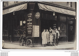 CPA 75 Carte Photo Devanture De Café 26. Rue De Buci - District 06