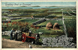 Loading Peat In Donegal, Ireland - Posted To Australia, 1953 - Donegal