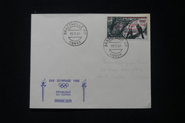 CONGO - Enveloppe FDC En 1960 - Jeux Olympiques - L 90372 - FDC