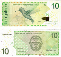 Netherlands Antilles 10 Gulden 2016 UNC - Antillas Neerlandesas (...-1986)