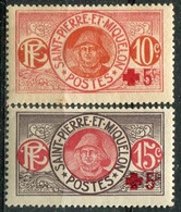 SAINT PIERRE ET MIQUELON - Y&T  N° 105-106 * - Unused Stamps