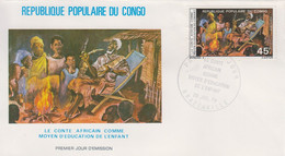 Enveloppe  FDC   1er  Jour   CONGO    Le  Conte  Africain   1979 - FDC