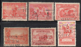 XP3568 - AUSTRALIA  , 2d Rosso : Sei Valori Diversi (2380) - Oblitérés