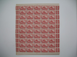 Niger Feuille De 50 Ex. Du PA 10 Neuf ** Gomme Coloniale Plié En Deux Voir Scan - Unused Stamps