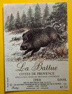 18467 - La Battue Côtes De Provence 1988 - Hunting