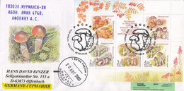 FDC RUSSIA Block 61,mushrooms - FDC