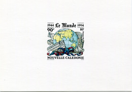 NOUVELLE-CALEDONIE EPREUVE DE LUXE DU N°680 JOURNAL " LE MONDE " - Ongetande, Proeven & Plaatfouten
