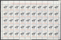 Denmark; Christmas Seals. Full Sheet 1941   MNH** - Full Sheets & Multiples