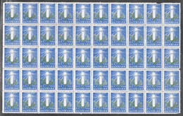 Denmark; Christmas Seals. Full Sheet 1944  Unused, Edges Missing - Hojas Completas