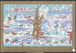 Denmark; Christmas Seals. Full Sheet 1960   MNH** - Hojas Completas