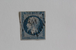 1852 LOUIS-NAPOLEON Y&T NO 10 25C BLEU OBLITERATION ETOILE COURT AU NORD TB - 1852 Louis-Napoleon