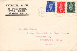 GREAT BRITAIN - LETTER 12.5.1937 LONDON > FRANKFURT / QC34 - Covers & Documents