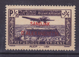 Alexandrette 1938 Mi. 13    ½ Pia Syria APoste Arienne Flugpost Overprinted 'Sandjak D'Alexandrette', MH* - Ungebraucht