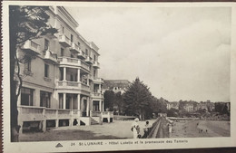 Cpa, ST SAINT LUNAIRE, Hôtel Lutetia Et La Promenade Des Tamaris, Animée, édition CAP, Non écrite, 35 ILLE Et Vilaine - Saint-Lunaire