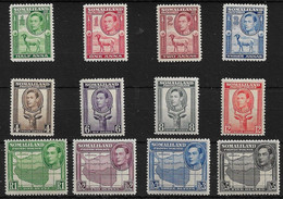 SOMALILAND 1938 SET SG 93/104 UNMOUNTED MINT Cat £180 - Somaliland (Protectorate ...-1959)