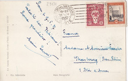 23131# VATICAN CARTE POSTALE Obl CITTA DEL VATICANO 1937 Pour STRASBOURG BAS RHIN ALSACE - Covers & Documents